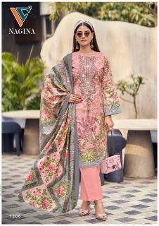 Vandana nagina vol-12 work dress material wholesale in ahmedabad